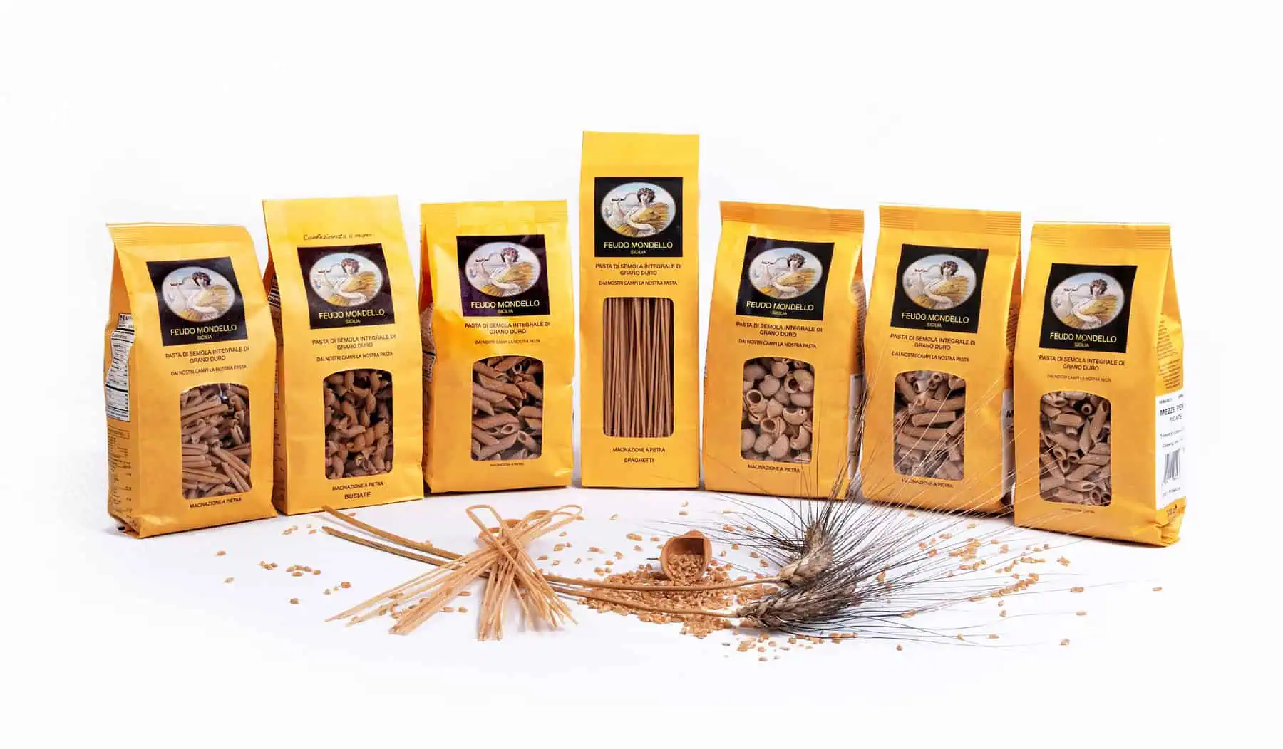 Pasta integrale di grano duro siciliano Feudo Mondello